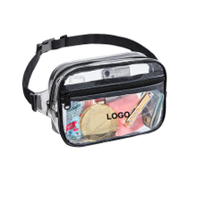 Candy White Clear Waist Jelly Bag Mirror Leather PVC Chest Fanny Pack