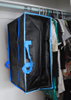 Extra large PP woven fabric clear clothes storage bag Moving heavy duty zipper closure Reusable backpack carry handle