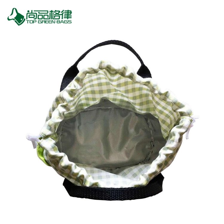 High Quality Custom Color Drawstring Close Large Waterproof Insulation Lunch Bag Cooler Bag
