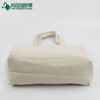 Wholesale cheap blank organic cotton shopping canvas tote bag with zipper closure (TP-SP618)