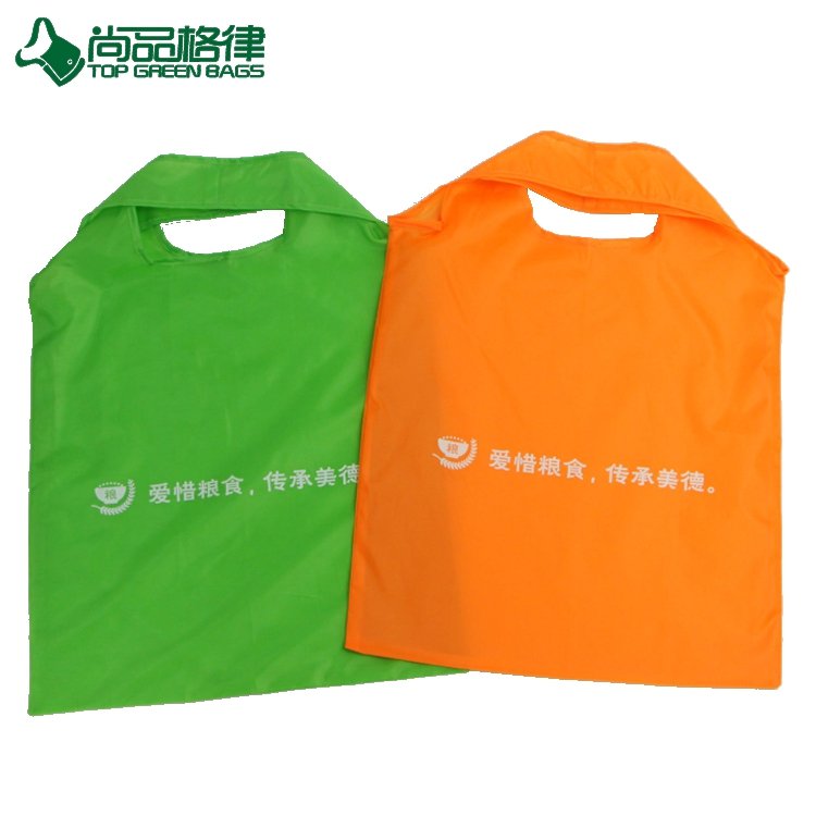 Wholesale Portable fancy color foldable polyester shopping bag (TP-FB204)
