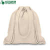 White Organic Cotton Canvas Drawstring Backpack Bag (TP-dB161)
