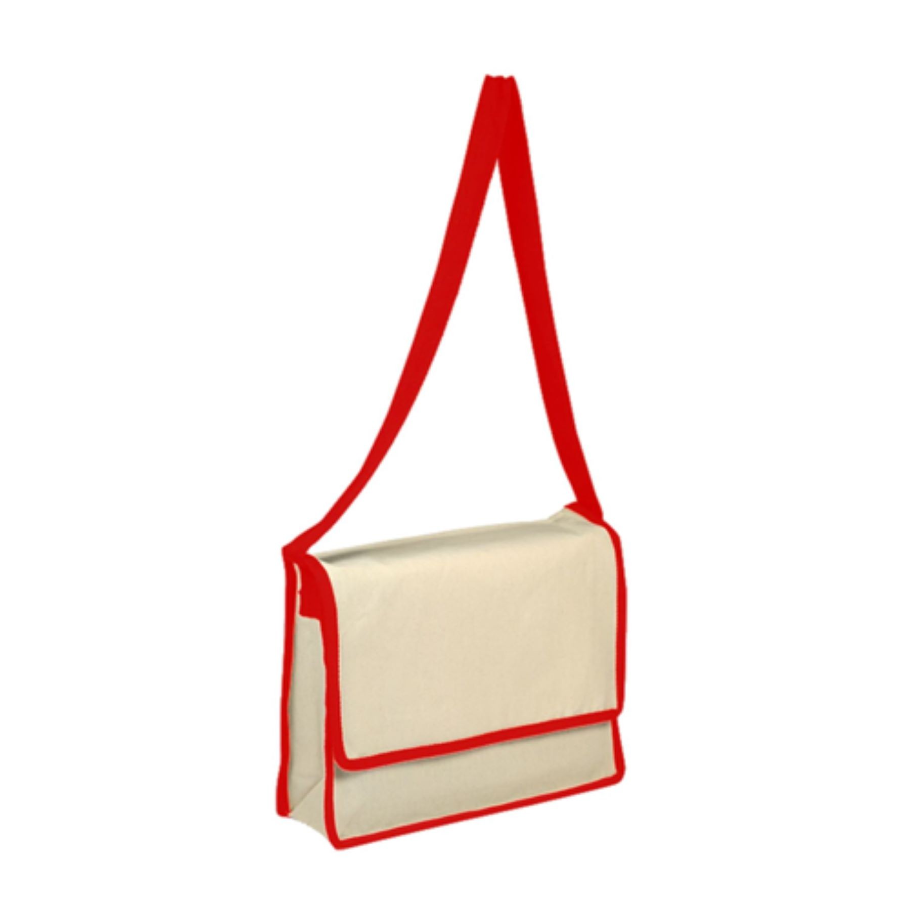 Cotton Canvas Massenger Bag with Long Straps