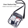 Clear PVC Bag 2023 NFL Stadium Approved PVC Crossbody Messenger Bag Clear Purse Transparent Shoulder Sling Bag