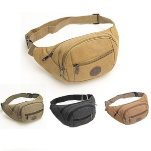 Custom Canvas Running Belt Waist Men's Fanny Pack
