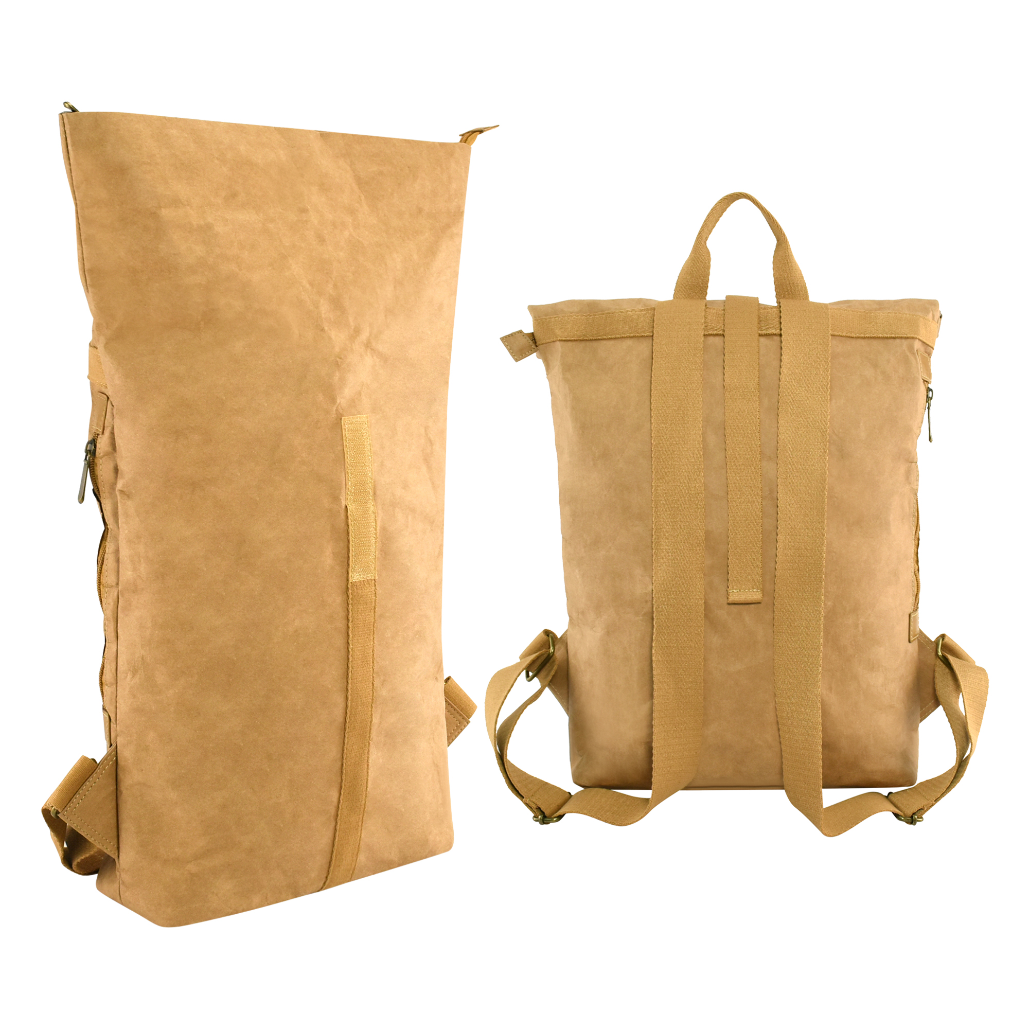 New Eco Friendly Easy Clean DuPont Paper Wash Kraft Paper Travel Backpack
