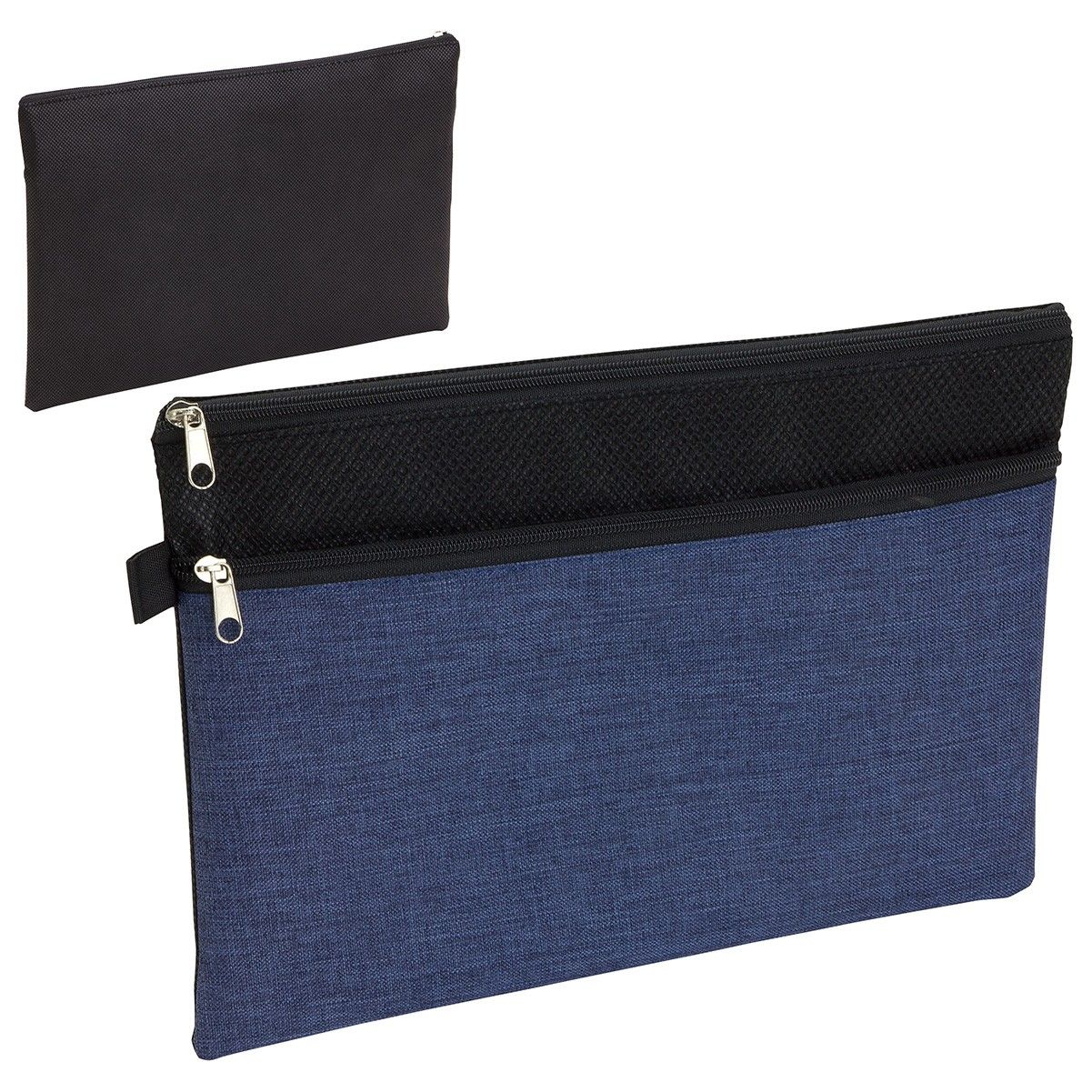 Custom File Book Double Zipper Pocket Car Document Bag