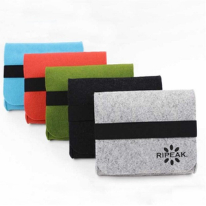 Mini Small Felt Purse Organizer Handbag Pocketbook Handle Bag