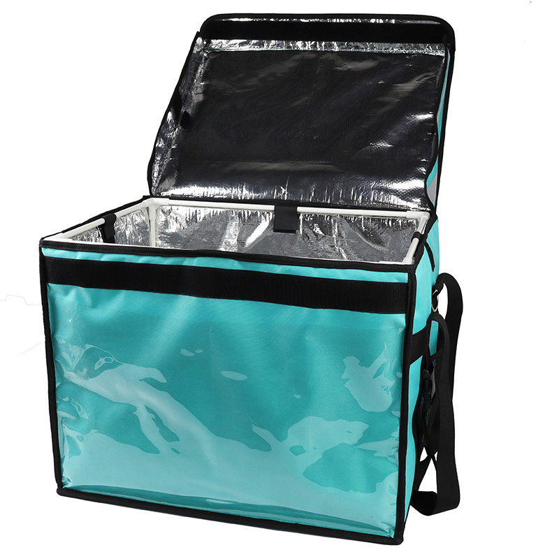 Custom Waterproof Aluminium Heated Cooler Bag Large Food Thermal Pizza Delivery Bags Insulated Box Motorcycle