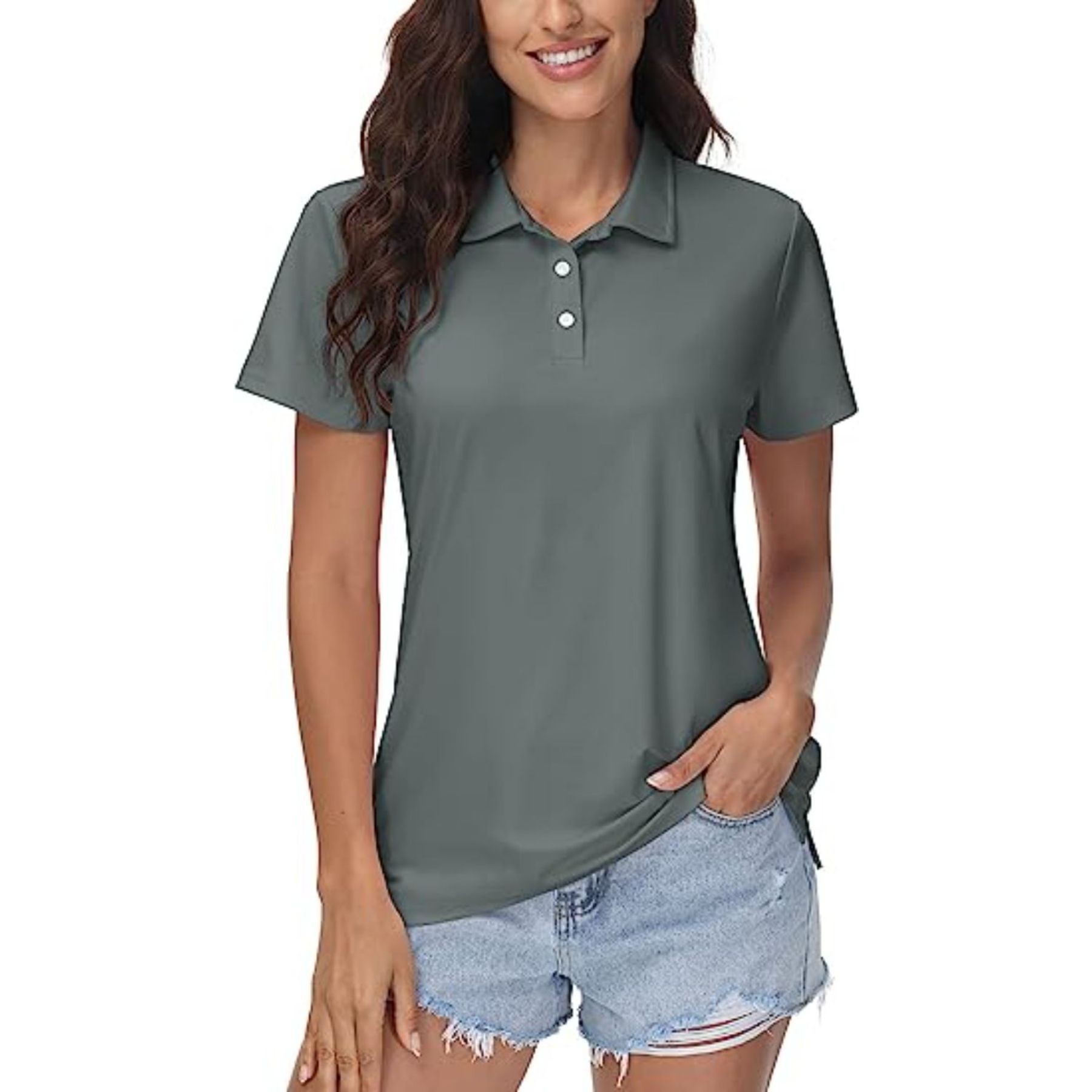 100% Recycled Polyester Unisex Polo Shirt Mesh Fabric Custom Slim Fit Lady Polo Shirts Women