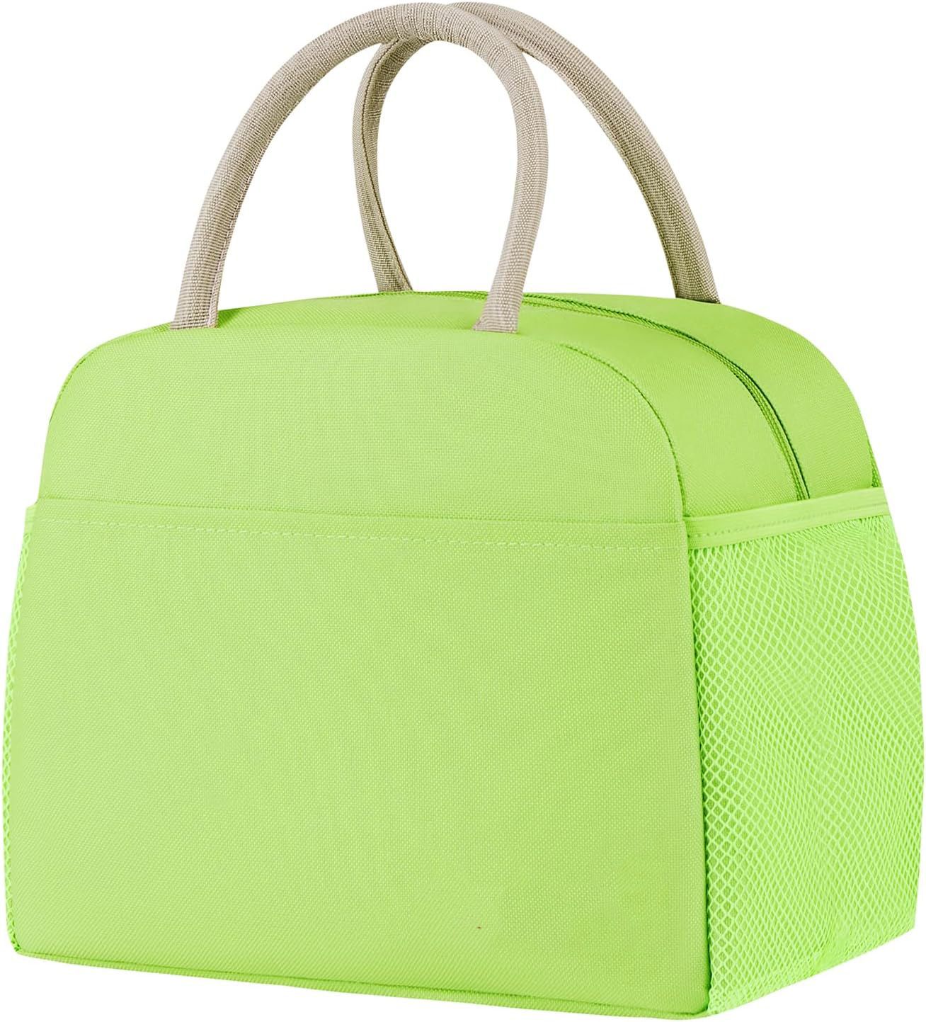 Keep Warm And Cold Insulated Lunch Bag Food Carrier with Side Pockets