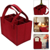 Reusable Eco Felt Wine Bottle Gift Packaging Carrier Tote Bag