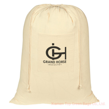 Cheap Durable Heavy Duty Cotton Canvas Drawstring Biodegradable Laundry Bag