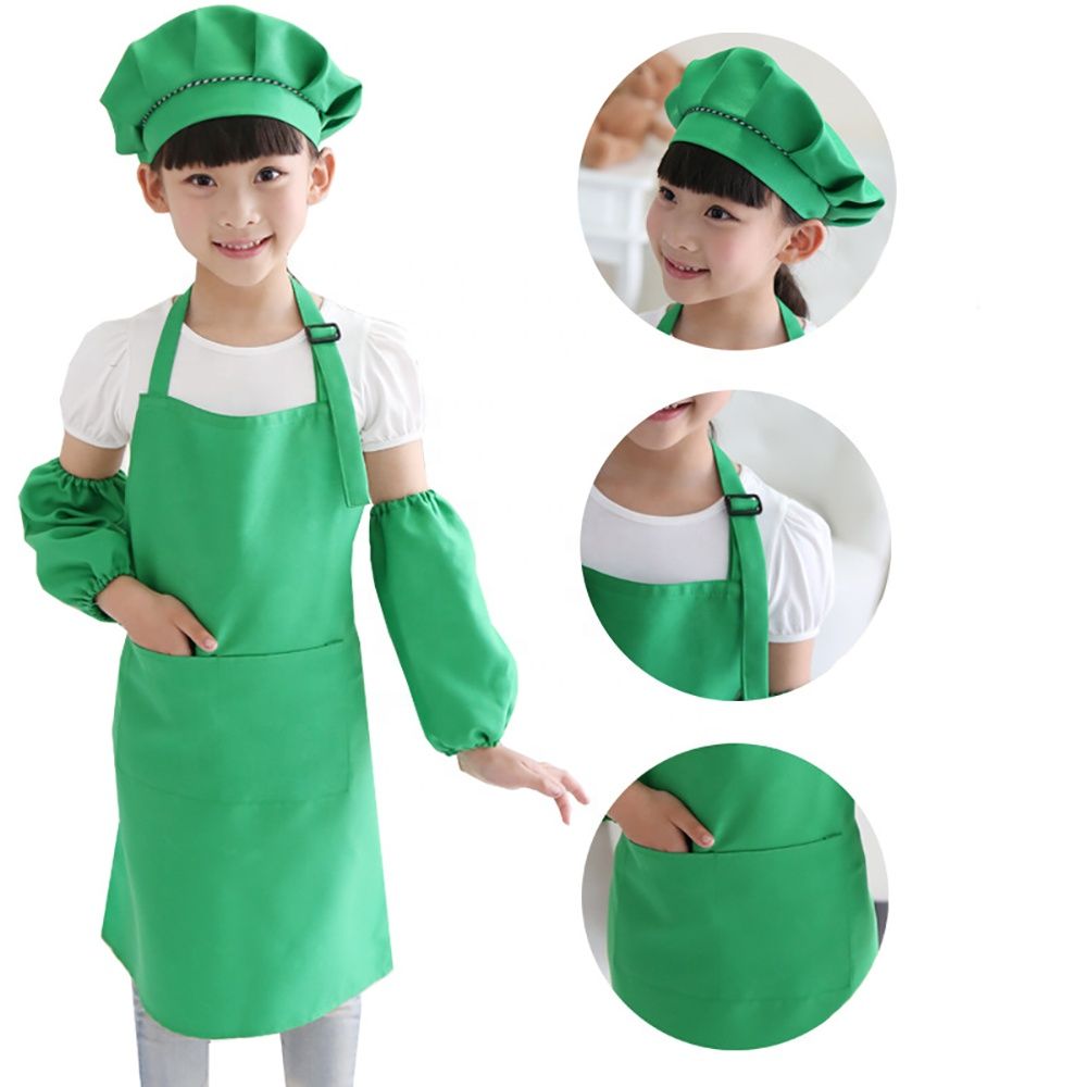 Customized-Art-Gallery-Kindergarten-Children-s-Painting-Sleeveless-Clothes-Baking-Apron-Set (2)