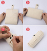 Foldable Storage Nylon Tote Recycled Cotton Shopping Tote Canvas Folding Bag