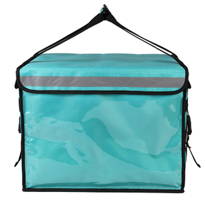 Custom Waterproof Aluminium Heated Cooler Bag Large Food Thermal Pizza Delivery Bags Insulated Box Motorcycle