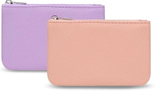 Leather Zipper Coin Purse Portable PU Leather Coin Purse Mini Coin Pocket Pouch Holder Coin Pouch with Zipper for Men Women Headset Credit Card ID Key