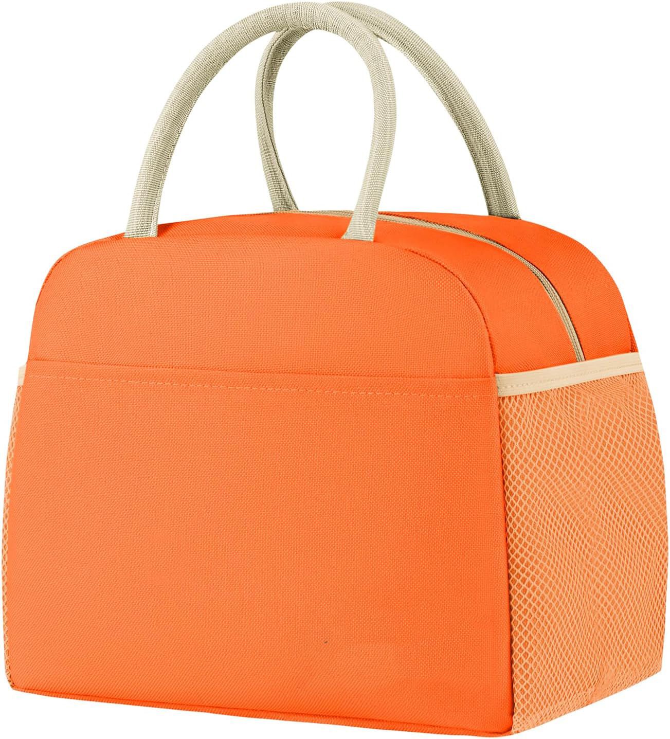 Keep Warm And Cold Insulated Lunch Bag Food Carrier with Side Pockets