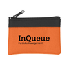 Custom Logo Zippered Security Money Bag Purses Coin Holder Pouch Bank Deposit Bag