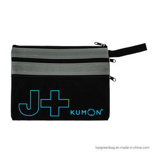Custom File Book Double Zipper Pocket Car Document Bag