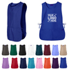 Unisex Polyester Cotton Uniforms Aprons Vest with Custom Embroidered Logo Cobbler Smock 2 Pockets Waist Strap Apron