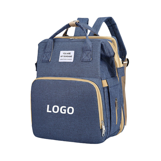 2025 Custom Baby Diaper Bag for Mother Stylish Large Capacity Nappy Bag