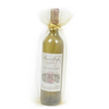 Custom Large Weddings Party Favor Present Gift Drawstring Wine Bottle Organza Bag