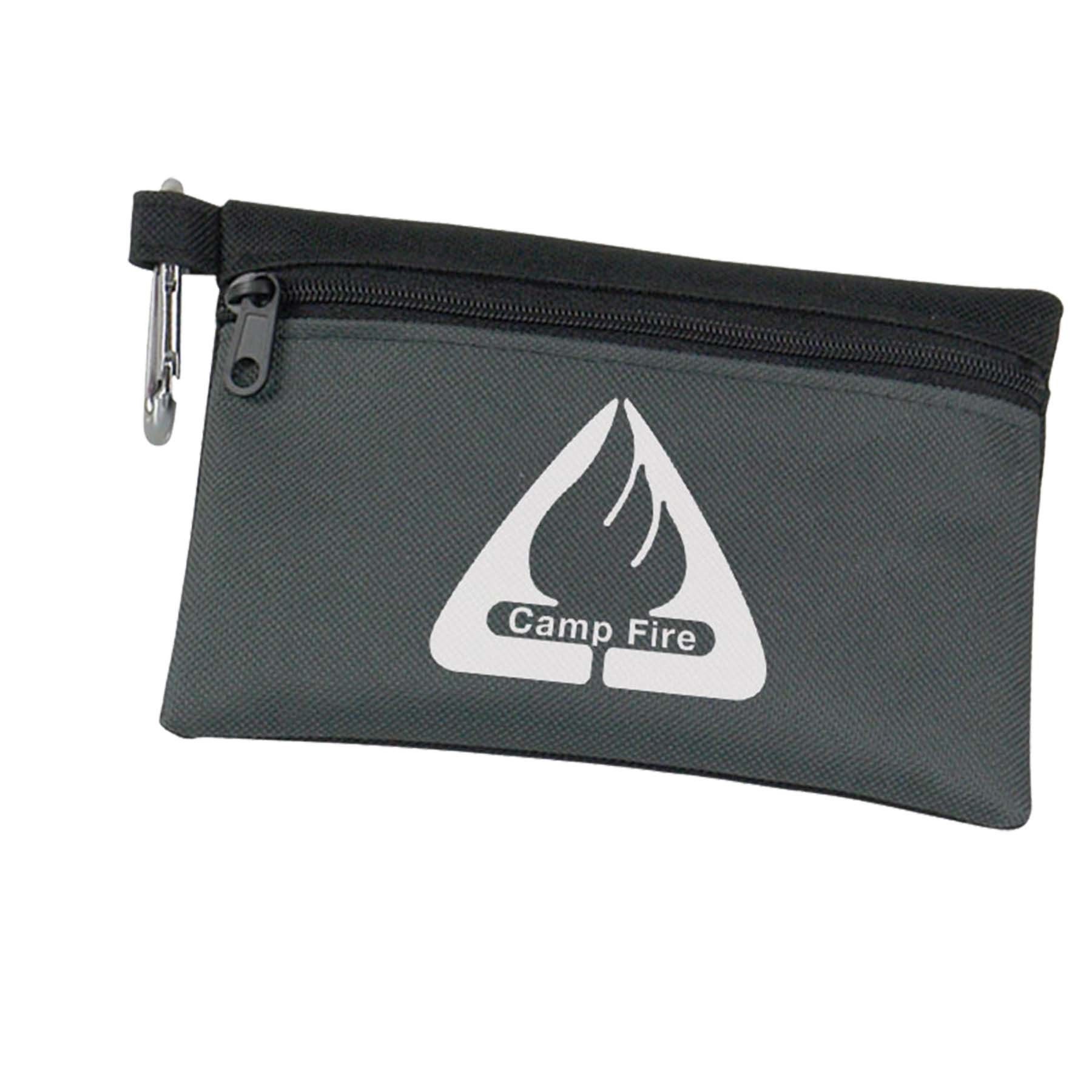 Primary Two-Tone Polyester Zip Tote Bag Nylon Tool Pouch with Carabiner