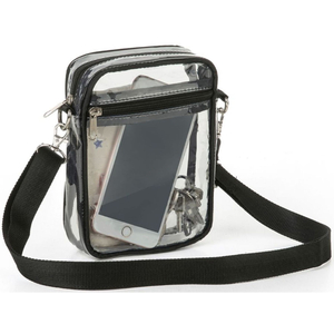 2025 NFL Stadium Approved PVC Crossbody Messenger Bag Clear Purse Transparent Shoulder Sling Bag