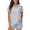 100% Recycled Polyester Unisex Polo Shirt Mesh Fabric Custom Slim Fit Lady Polo Shirts Women