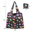 Polyester Large Foldable Grocery Shopping Tote Bag Reusable Washable Heavy Duty Shopping Bags