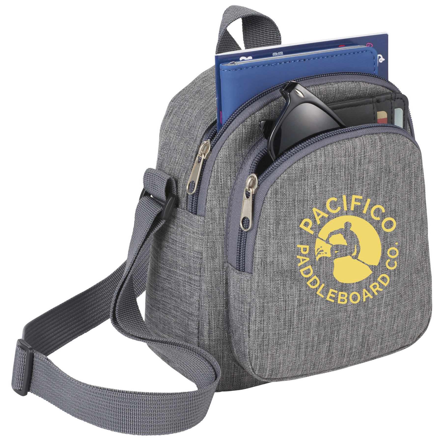 Custom Unisex Waterproof Crossbody Chest Travel Sport Running Waist Single Shoulder Bag