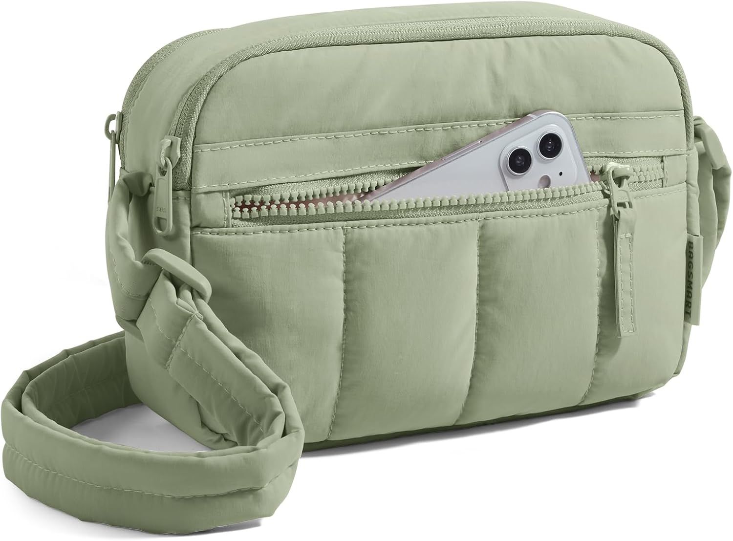 Small Crossbody Bags Cross Body Purse for Women Nylon with Adjustable Strap Zipper Crossbody Purse