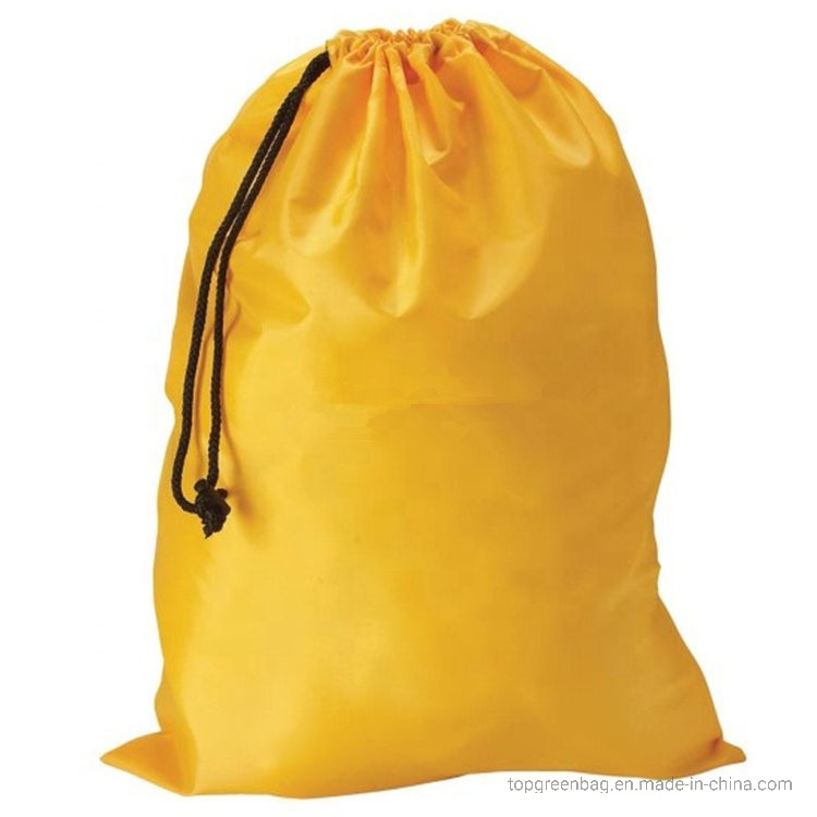 Custom-Soft-Large-Capacity-Hotel-Laundry-Holders-Polyester-Drawstring-Laundry-Bags
