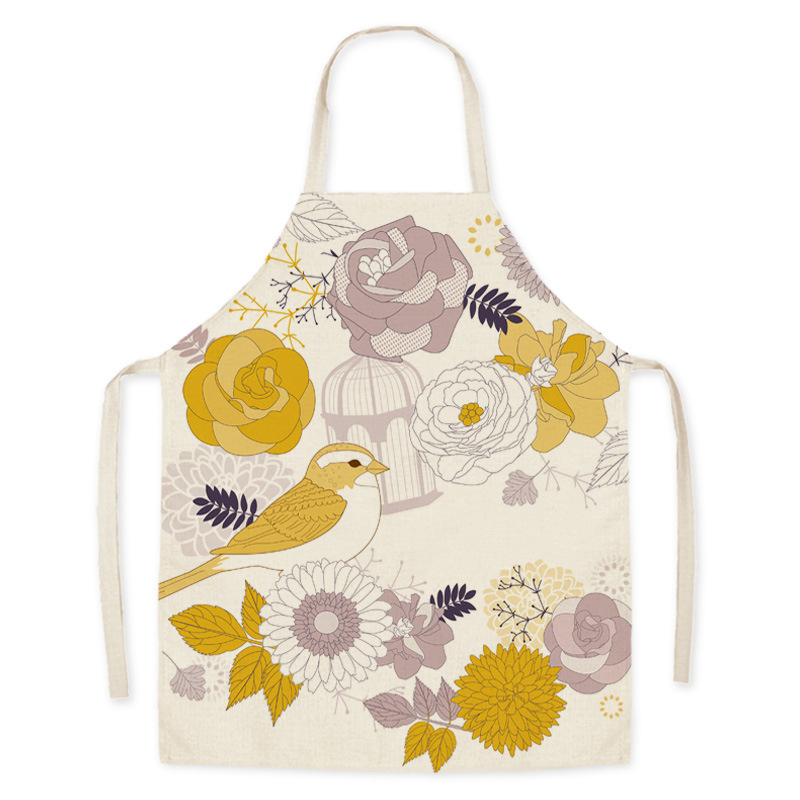 Printed-Sleeveless-Cotton-Linen-Aprons-Big-Pocket-Kitchen-Aprons-Baking-Cooking-Aprons (4)