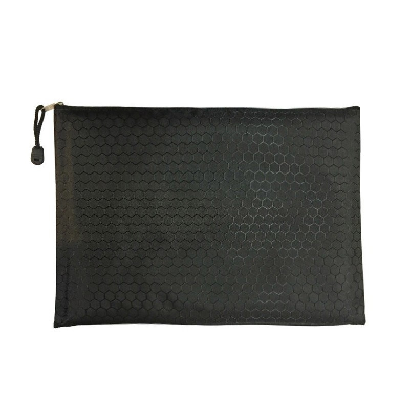 Stationery School Supplies A4 Zippered Document Pouch Polyester File Bag
