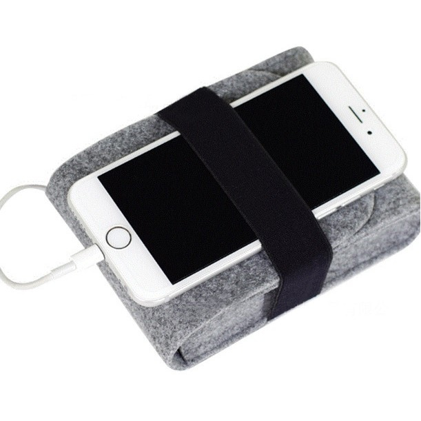 Mini Small Felt Purse Organizer Handbag Pocketbook Handle Bag