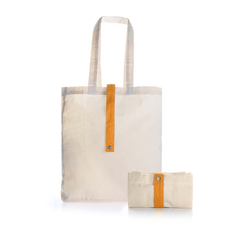 Custom Eco Folding Cotton Canvas Bag Reusable Supermarket Shopping Tote Bag