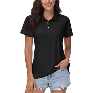 100% Recycled Polyester Unisex Polo Shirt Mesh Fabric Custom Slim Fit Lady Polo Shirts Women