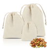 Eco-Friendly Biodegradable Canvas Cotton Drawstring Shopping Goody Bag for Advertising Gifts