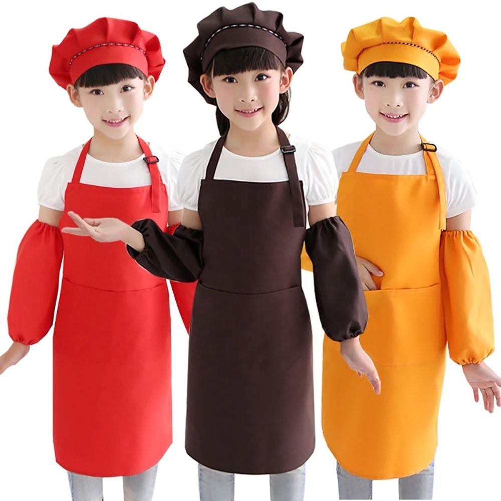 Customized-Art-Gallery-Kindergarten-Children-s-Painting-Sleeveless-Clothes-Baking-Apron-Set