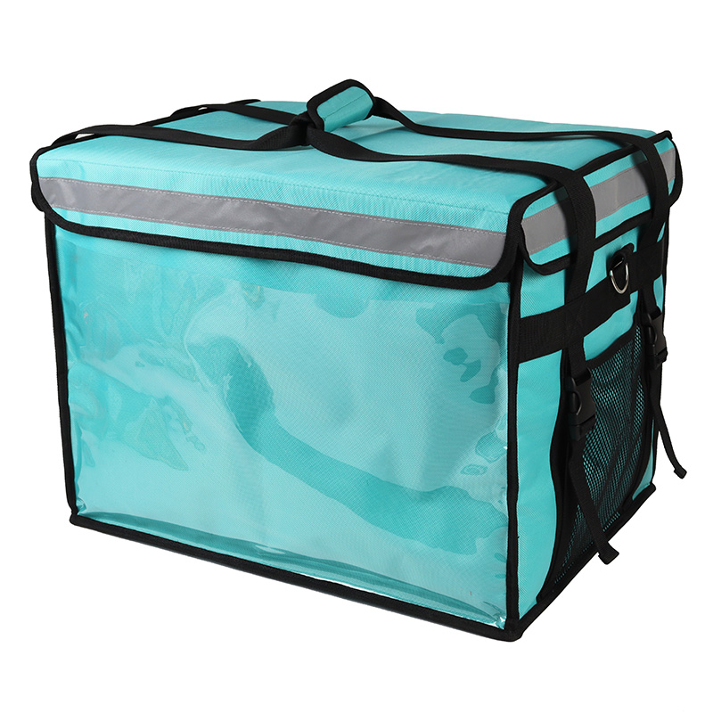 Custom Waterproof Aluminium Heated Cooler Bag Large Food Thermal Pizza Delivery Bags Insulated Box Motorcycle