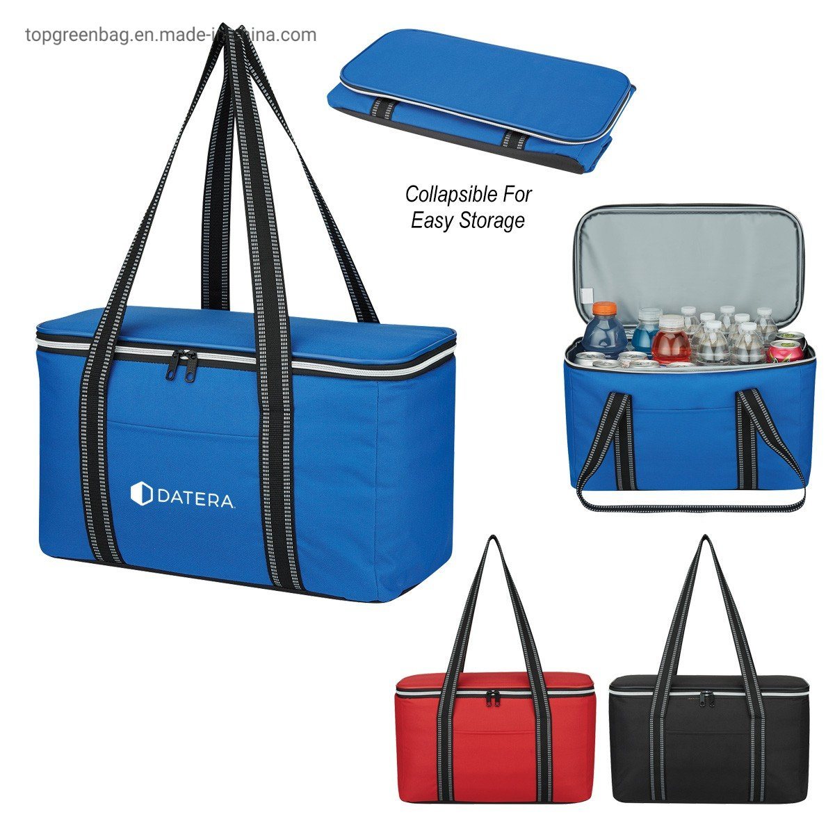 Polyester-Insulated-Bulk-Foldable-Big-Large-Grocery-Tote-Heavy-Soft-Cooler-Bag