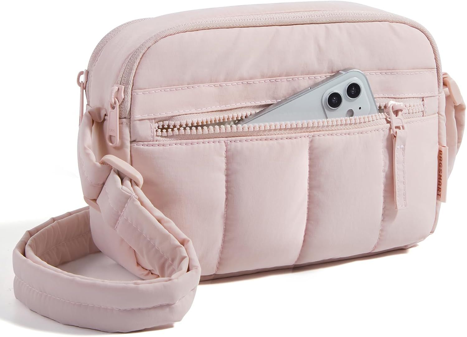 Small Crossbody Bags Cross Body Purse for Women Nylon with Adjustable Strap Zipper Crossbody Purse