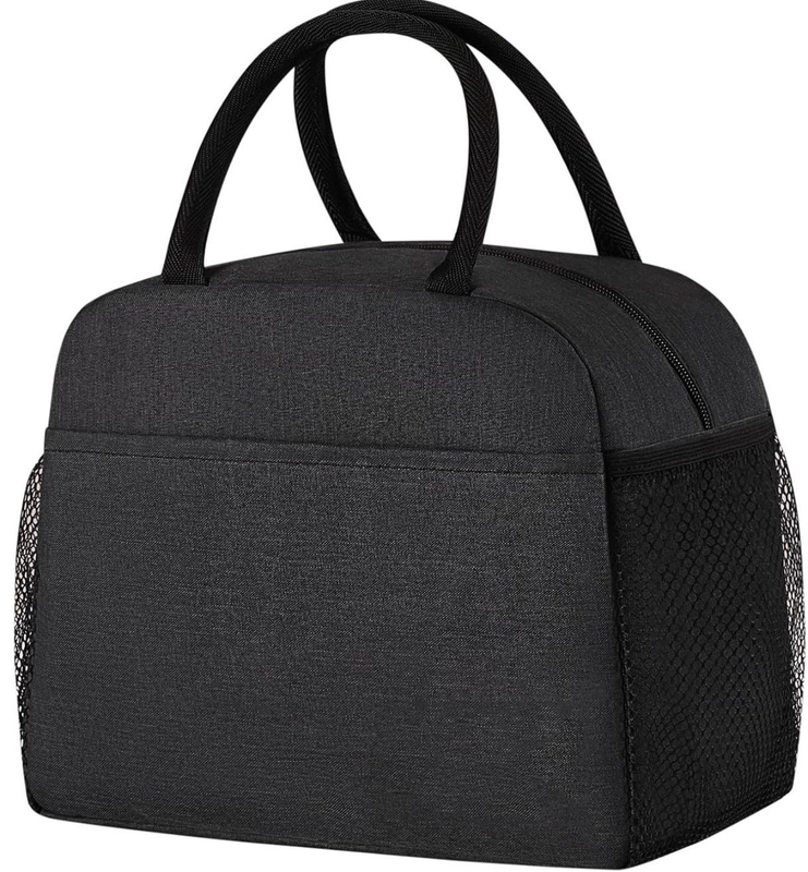 Keep Warm And Cold Insulated Lunch Bag Food Carrier with Side Pockets ...