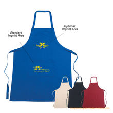 Custom Promotion Printed Restaurant Nonwoven Polyester Canvas Cotton Chef Cooking Kitchen Apron