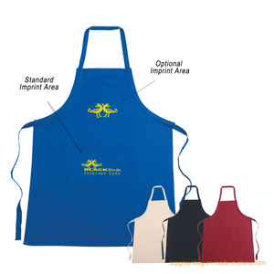 Custom Promotion Printed Restaurant Nonwoven Polyester Canvas Cotton Chef Cooking Kitchen Apron