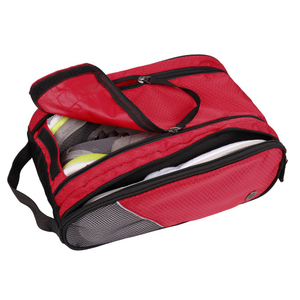 Portable Logo Printed Reusable Foldable Sport Running Football Shoe Bags