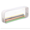 Waterproof Transparent PVC Zipper Pouch Stationery Pen Case Plastic Clear Pencil Bags