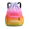 Compartment Fitness Drawstring Backpack Shoes Bag for Woman Sports Gym
